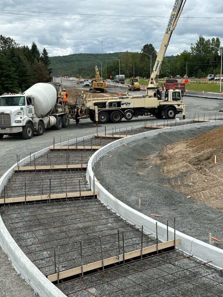 Carrefour giratoire – route 117